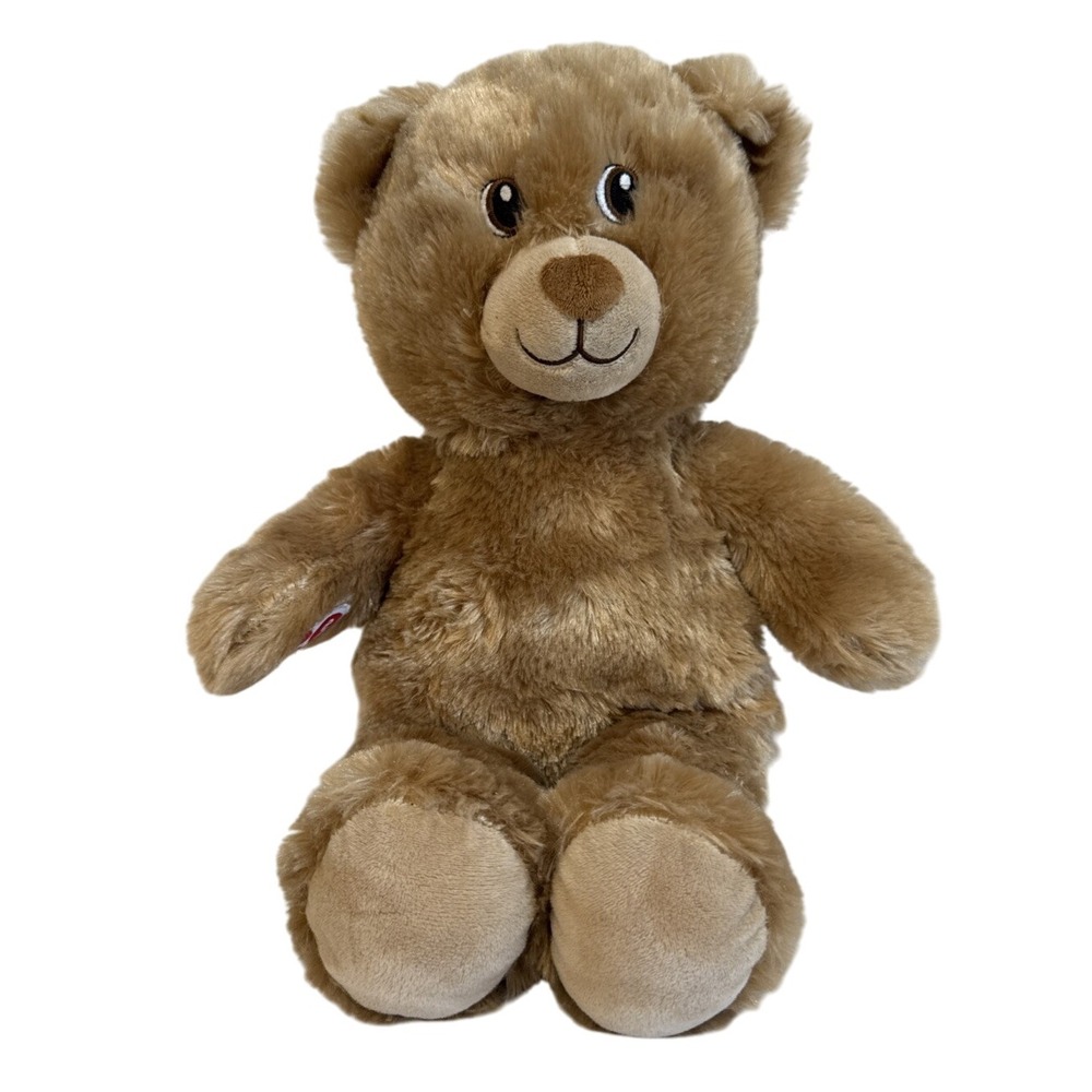 Build‎ A Bear Honey Brown Bear Plush Embroidered Eyes Stuffed Animal  2022  16"